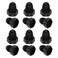 PATIKIL 14 Plastic Threaded Plug 12 Pack 71620UNF Male Thread 45 Degree SAE Flare Tube Fitting Valve Stop Plugs for Air Conditioner Pipe Gas Line Hydraulic Black