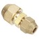 PATIKIL 14 to 38 Pipe Extension Joint Connector Free Welding Brass Pipe Coupler Reducer Adapters with 2pcs Flare Nuts for Air Conditioner Refrigeration
