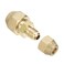 PATIKIL 14 to 38 Pipe Extension Joint Connector Free Welding Brass Pipe Coupler Reducer Adapters with 2pcs Flare Nuts for Air Conditioner Refrigeration