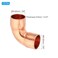PATIKIL 38 ID 08mm Thick Elbow Copper Fitting 12pcs 999 Pure Copper Pipe Fitting 90 Degree Short Radius Tube Connector Sweat Solder for HVAC Refrigeration System