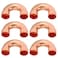 PATIKIL 38 Inch ID Copper Pipe Fittings 6 Pcs 180 Degree Return Bend Copper Pipe Sweat Welding Solder Connection for HVAC Air Conditioning Hydraulic