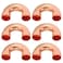 PATIKIL 38 Inch ID Copper Pipe Fittings 6 Pcs 180 Degree Return Bend Copper Pipe Sweat Welding Solder Connection for HVAC Air Conditioning Hydraulic