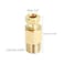 PATIKIL Brass Tube Fitting 4mm Tube OD 18 BSP Male Thread 3Pcs Compression Pipe Connector Union Straight Coupling Adapter Gold Tone