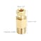 PATIKIL Brass Tube Fitting 4mm Tube OD 18 BSP Male Thread 3Pcs Compression Pipe Connector Union Straight Coupling Adapter Gold Tone
