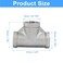 PHITUODA 2 PCS 38 Inch Female NPT Tee Pipe Adapter Cast Pipe Fitting Stainless Steel 3Way T Shaped Pipe Fitting Adapter