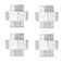 PIPE DECOR PIPE DCOR 34 in Authentic Galvanized Malleable Iron Union 4 Pack for DIY Pipe Furniture Building and Regular Plumbing Applications
