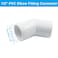 Piutouyar 4 Pcs 1 Inch 45 Degree Elbow PVC Pipe Fitting 2 Way Furniture Grade Pipe Connector PVC Elbow Fitting Pipe Corner Connector for DIY Shelf Garden Support Structure