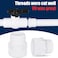 letsFix PVC Male Adapter 2 Inch 4Pack Pipe Fittings Socket x Male Pipe Thread Fits 2 Inch Sch40 PVC Pipes