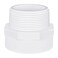 letsFix PVC Male Adapter 4 Inch 1Pack Pipe Fittings Socket x Male Pipe Thread Fits 4 Inch Sch40 PVC Pipes