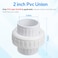 Dfnidy PVC Slip Union for 2 Pipe Schedule 40 White PVC Pipe Fitting Union Replacement with Builtin EPDM ORing Upgrade Pool Pipe Slip Unions Connector