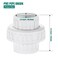 VYH PVC Union Coupling Pipe Fitting Slip Union Schedule 40 AdapterSocket x Socket Builtin EPDM ORing White 1 Pack