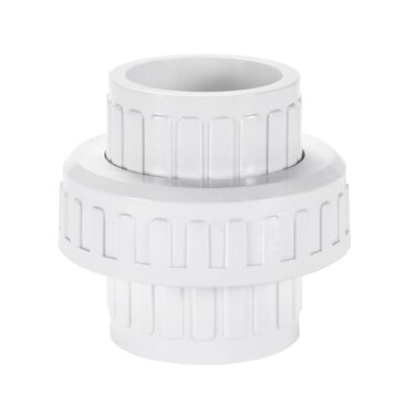 VYH PVC Union Coupling Pipe Fitting Slip Union Schedule 40 AdapterSocket x Socket Builtin EPDM ORing White 1 Pack