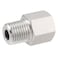 Pysrych 304 Stainless Steel Forged Pipe Fitting Converter Adapter 14 NPT Female x M101 Male 2000psi 1 Pc