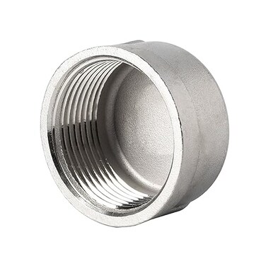 Pysrych Stainless Steel 304 Cast Pipe Fitting Round End Cap 2 NPT Female Pack of 1