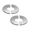 PZRT 2pcs Wall Split Flange Stainless Steel Round Escutcheon Plate Wallmounted Water Pipe Cover Accessories for 61mm Diameter Pipe