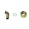 PZRT 4 Point Universal Elbow Gas Pipe Connection Water Pipe Adapter with Gasket and Nut Shower Tap Mounting Connector for Gas Cooker Pipework Special Fittings