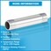 Quickun 304 Stainless Steel Nipple Pipe Fitting 38 NPT x 38 NPT Male Malleable Nipple Cast Pipe 6 Length