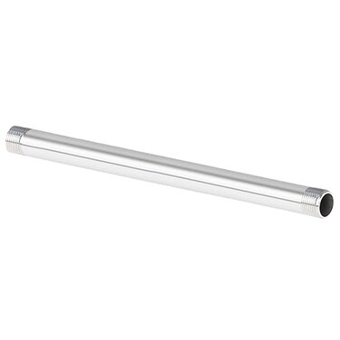 Quickun 304 Stainless Steel Pipe Fitting 1 NPT x 1 NPT Male Malleable Nipple Cast Pipe 12 Length