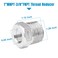 Quickun Stainless Steel Reducing Hex Bushing 1 Male NPT to 38 Female NPT Reducer Bushing Pipe Hose FittingPack of 1
