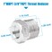 Quickun Stainless Steel Reducing Hex Bushing 1 Male NPT to 38 Female NPT Reducer Bushing Pipe Hose FittingPack of 1