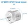 Quickun Stainless Steel Reducing Hex Bushing 14 Male NPT to 18 Female NPT Reducer Bushing Pipe Hose Fitting Pack of 2