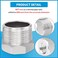 Quickun Stainless Steel Reducing Hex Bushing 14 Male NPT to 18 Female NPT Reducer Bushing Pipe Hose Fitting Pack of 2