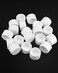 QWORK 114 Inch PVC Pipe End Cap Fitting 20 Pcs Furniture Grade SCH40 Pipe Plug Socket Fitting Adapter External End Cap Flat PVC Cap White