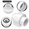 QWORK 34 PVC Union Coupling Pipe Fittings 6 Pack Female Union Coupling Adapter Socket Slip Union with ORing
