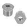 Refuuch Stainless Steel Reducer Hex Bushing 1 Male NPT to 14 Female NPTReducing Adapter Cast Pipe Fitting