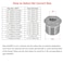 Refuuch Stainless Steel Reducer Hex Bushing 1 Male NPT to 14 Female NPTReducing Adapter Cast Pipe Fitting