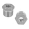 Refuuch Stainless Steel Reducer Hex Bushing 1 Male NPT to 14 Female NPTReducing Adapter Cast Pipe Fitting