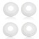 Rierdge Pipe Cover Decoration for 196 to 3 5078mm Outer Diameter Flange Water Pipe White PVC Radiator Escutcheon Plastic Wall Flange Collars