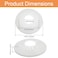 Rierdge Pipe Cover Decoration for 196 to 3 5078mm Outer Diameter Flange Water Pipe White PVC Radiator Escutcheon Plastic Wall Flange Collars