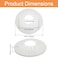 Rierdge Pipe Cover Decoration for 196 to 3 5078mm Outer Diameter Flange Water Pipe White PVC Radiator Escutcheon Plastic Wall Flange Collars