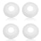 Rierdge Pipe Cover Decoration for 196 to 3 5078mm Outer Diameter Flange Water Pipe White PVC Radiator Escutcheon Plastic Wall Flange Collars