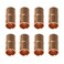 RLECS 8pcs Straight Copper Coupling Rolled Tube Stop Pipe Fitting 14 Inch ID Welding Joint for HVAC Air Conditioner