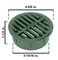Rocky Mountain Goods 4 Plastic Round Drainage Grate Cover Green Fits 4 Pipes Prevents Debris Ideal for Lawns Patios Walkways Durable UV Resistant Plastic Easy Install