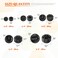 Rustark 25 Pcs Carbon Steel Pipe Plugs Assortment Set with 18 14 38 12 34 NPT Pipe Fitting Countersunk Thread Internal Hex Head Style Male Plug for Water Pump Ports