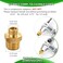 EcoChannels RV Faucet Adapter 12 to 38 Reducer kitchen Faucet Supply Line Adapter Brass 38 Compression Fitting Compatible with Water Pipe Connector 2 Pieces