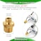 EcoChannels RV Faucet Adapter 12 to 38 Reducer kitchen Faucet Supply Line Adapter Brass 38 Compression Fitting Compatible with Water Pipe Connector 2 Pieces