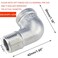 S SYDIEN 2Pcs 304 Stainless Steel 90 Degree Elbow 38 NPT Threaded Pipe Fitting Female x Male