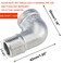 S SYDIEN 2Pcs 304 Stainless Steel 90 Degree Elbow 38 NPT Threaded Pipe Fitting Female x Male