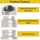S SYDIEN Reducing Coupling 34 x 12 NPT Female Threaded Pipe Fitting 304 Stainless Steel 2 Pack