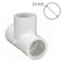 Lakesstory Sch 40 34 Inch PVC Tee 3 Way PVC Fitting With Socket x FNPT x Socket Ideal for Plumbing Pipe Connectors