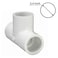Lakesstory Sch 40 34 Inch PVC Tee 3 Way PVC Fitting With Socket x FNPT x Socket Ideal for Plumbing Pipe Connectors