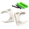 SDTC Tech 12Pack UShaped PVC Water Pipe Clamps Fit for 25mm OD Compatible with 34 ID PVC Pipe