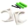 SDTC Tech 12Pack UShaped PVC Water Pipe Clamps Fit for 25mm OD Compatible with 34 ID PVC Pipe