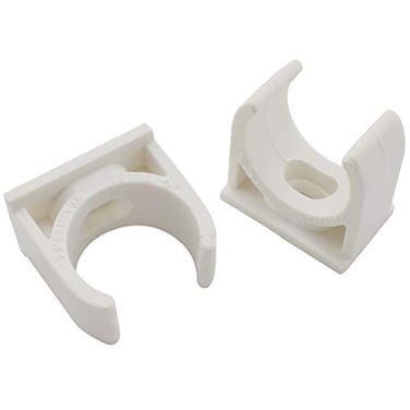 SDTC Tech 12Pack UShaped PVC Water Pipe Clamps Fit for 25mm OD Compatible with 34 ID PVC Pipe