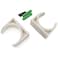 SDTC Tech 12Pack UShaped PVC Water Pipe Clamps Fit for 32mm OD Compatible with 1 ID PVC Pipe