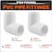 SDTC Tech 4Pack 1 Inch 90 Degree Right Angle PVC Fitting Elbow Furniture Grade Pipe Connector for DIY PVC Shelf Garden Support Structure Storage Frame White